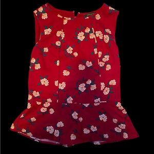 Sleeveless blouse with floral print by Banana Republic